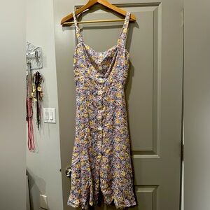 Reformation Persimmon Midi A-line Dress in Dolores Size 6 - Great Condition